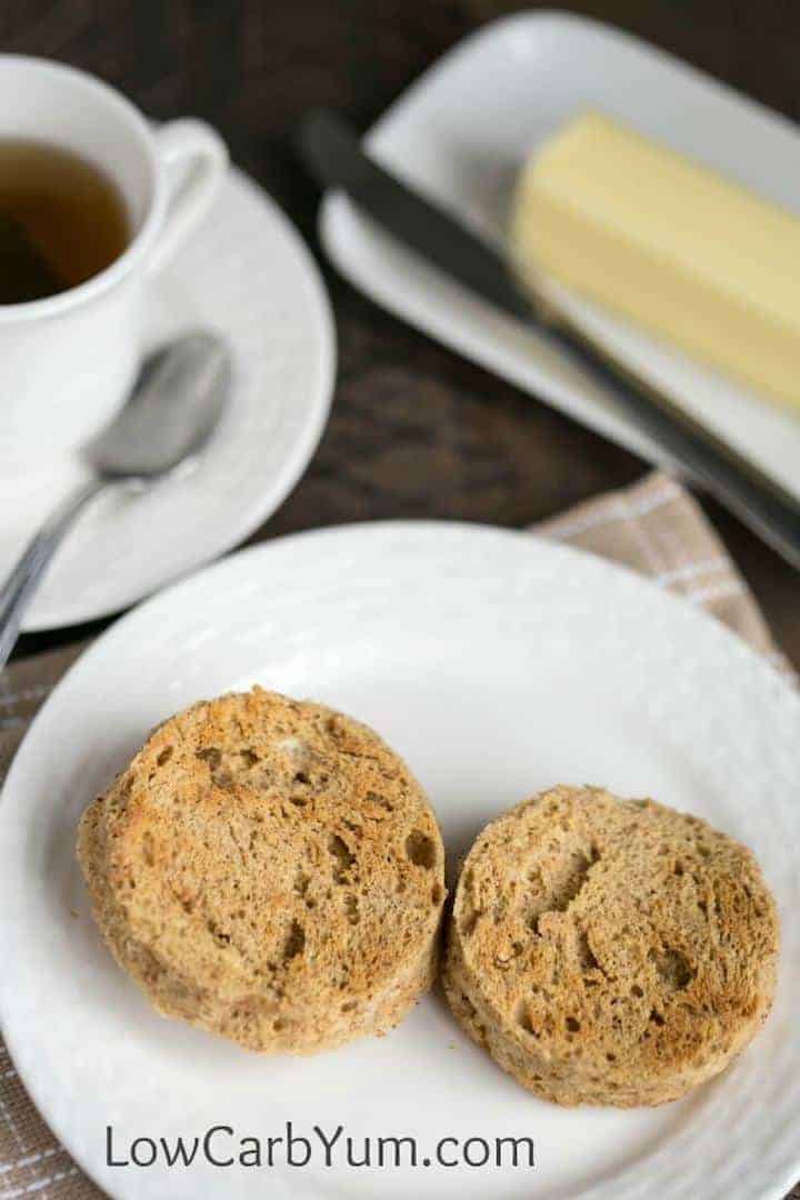 Low carb keto gluten free english muffins