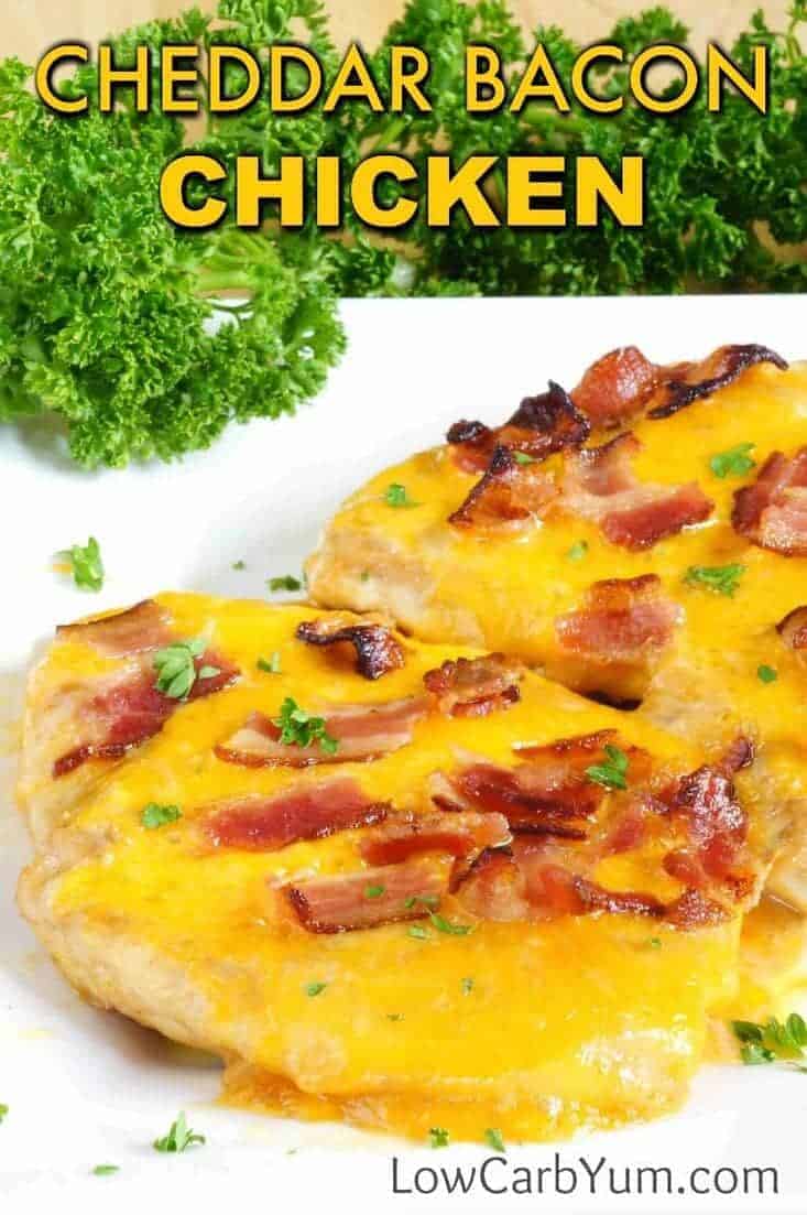 Baked Ranch Cheddar Chicken Bacon Cheese Recipe Low Carb Yum