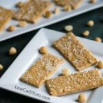 Low carb coconut macadamia bars from Breakfast in Five