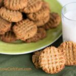 Low carb peanut butter cookies with coconut flour