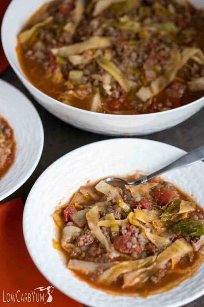 Unstuffed Cabbage Soup Recipe - Easy Low Carb Meal | Low Carb Yum