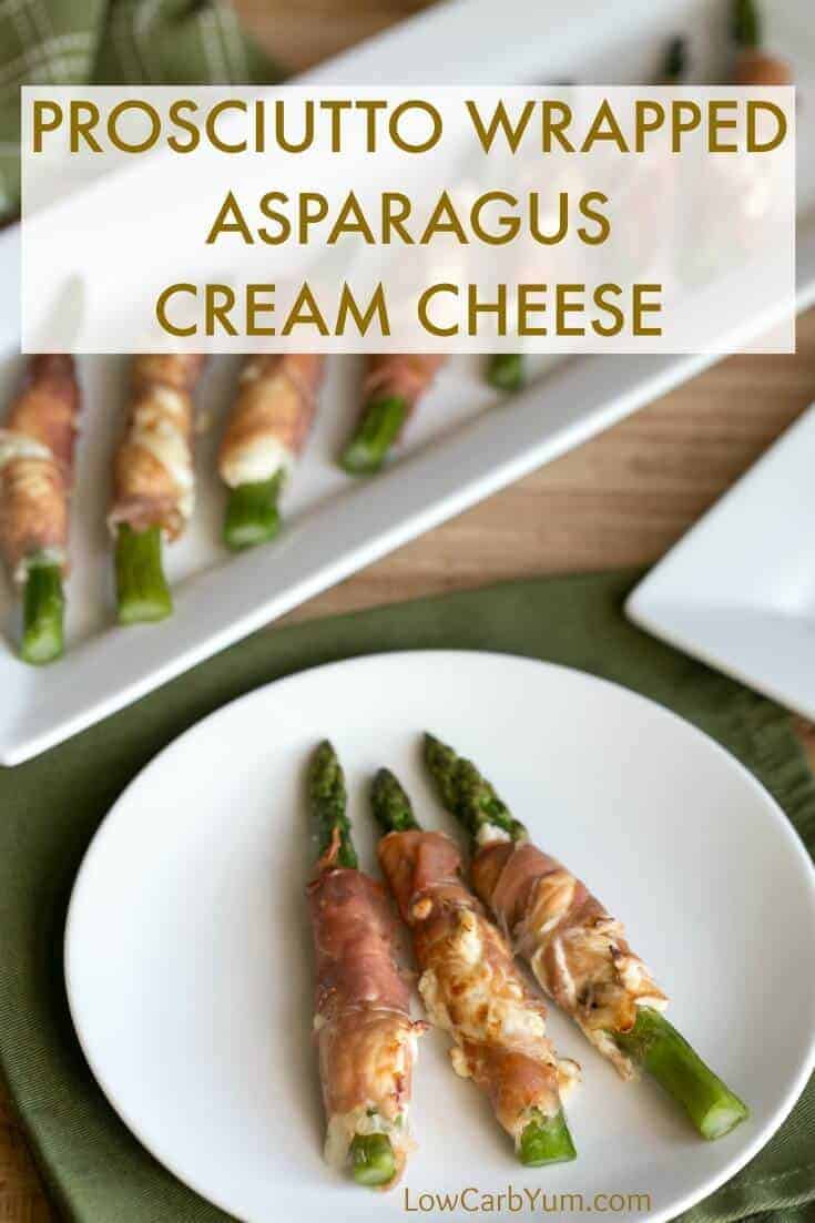 prosciutto wrapped asparagus with cream cheese appetizer