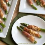 Prosciutto wrapped asparagus cream cheese appetizer