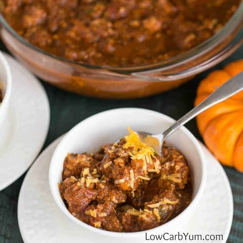 Turkey Pumpkin Chili in the Slow Cooker