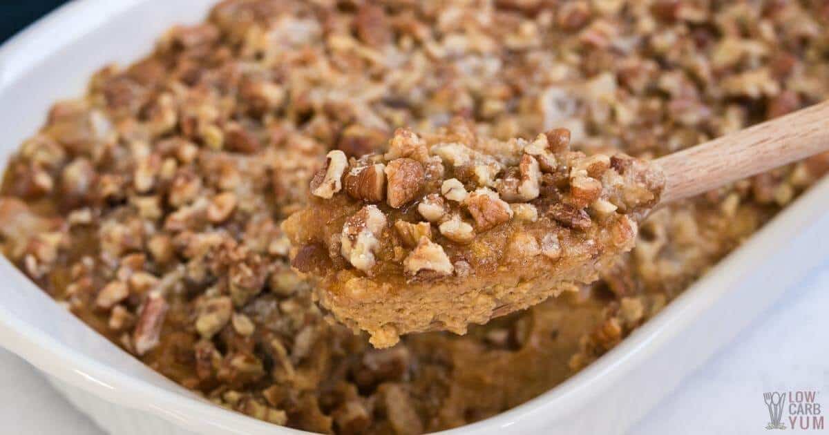 Healthy Keto Sweet Potato Casserole Recipe Low Carb Yum
