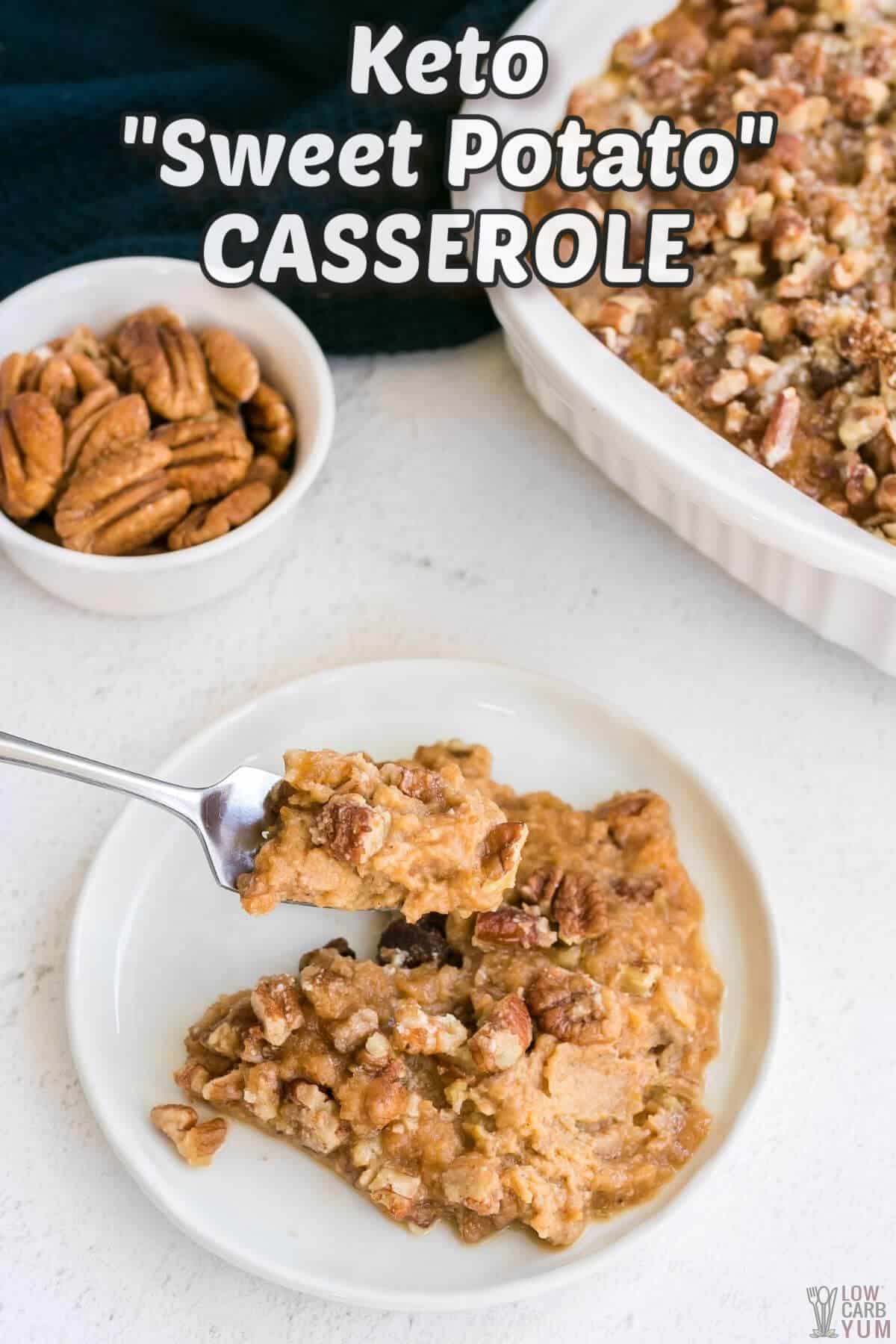 keto sweet potato casserole recipe