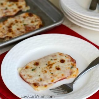 Crustless Pizza – Low Carb Ham and Cheese