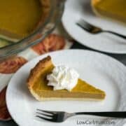 Low Carb Pumpkin Pie Recipe - Gluten Free | Low Carb Yum