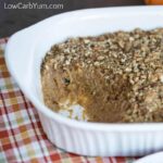 Low Carb Sweet Potato Casserole with Pecan Topping