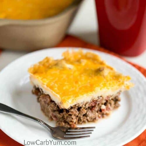 Keto Mexican Casserole with Ground Beef - Low Carb Yum