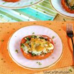 Tomato mozzarella appetizer with Spinach and Bacon