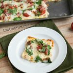 Easy Low Carb Pizza Crust with White Sauce