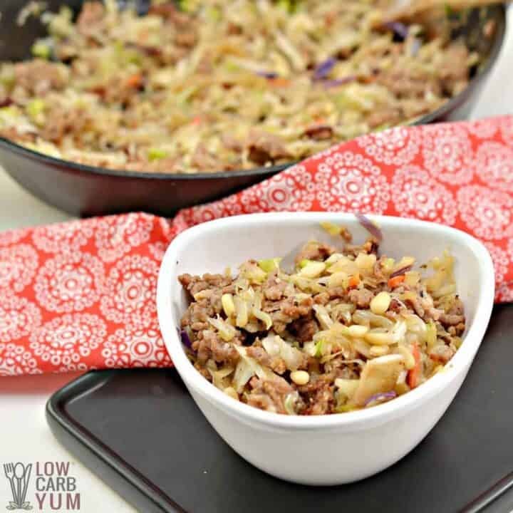 Sausage Egg Roll in a Bowl (Keto, Whole30, Paleo) Low Carb Yum