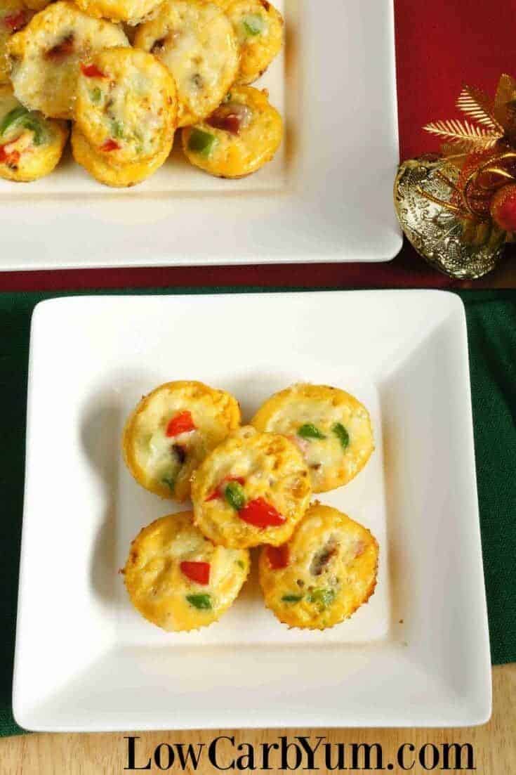 Ham and cheese frittata muffins