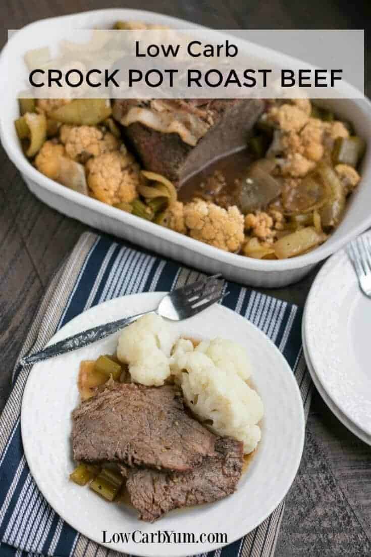 Low Carb Crock Pot Roast Beef Recipe - Low Carb Yum