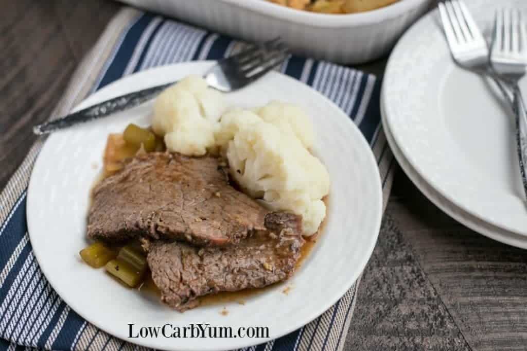 Low Carb Crock Pot Roast Beef Recipe Low Carb Yum