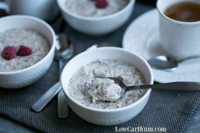 No Oats Keto Oatmeal Recipe - Hot Cereal - Low Carb Yum