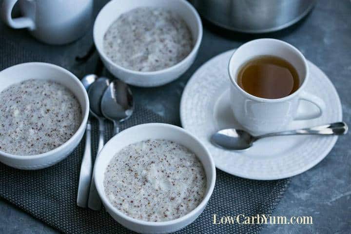 hot cereal in bowls