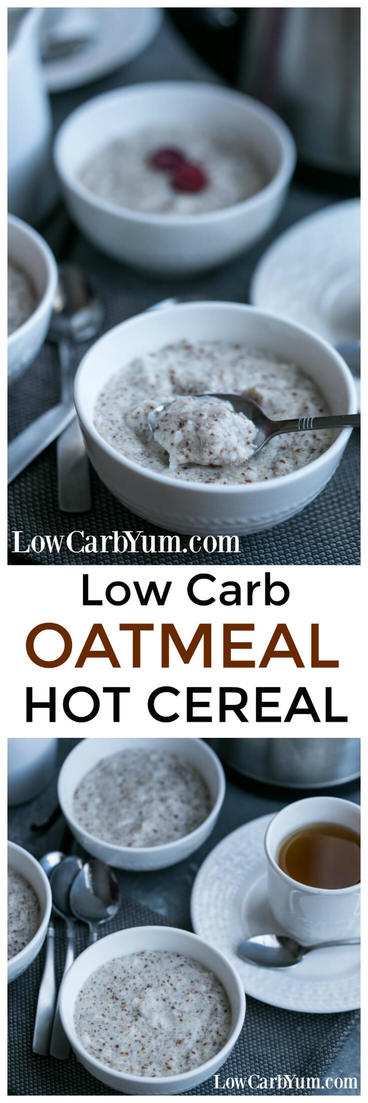 Do you love the comfort of hot cereal on a cold morning? If so, this yummy low carb oatmeal recipe is sure to become a favorite. | LowCarbYum.com