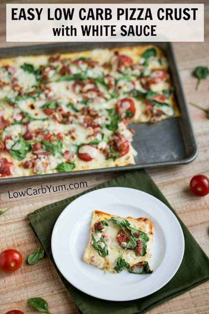 Easy low carb white sauce pizza recipe