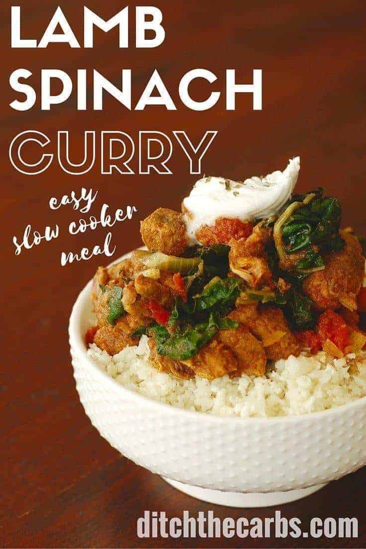 lamb spinach curry