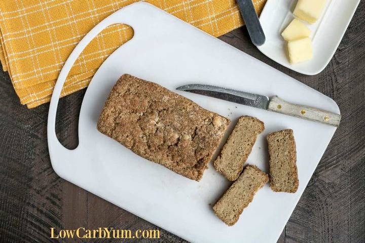 Paleo gluten free egg free bread with psyllium