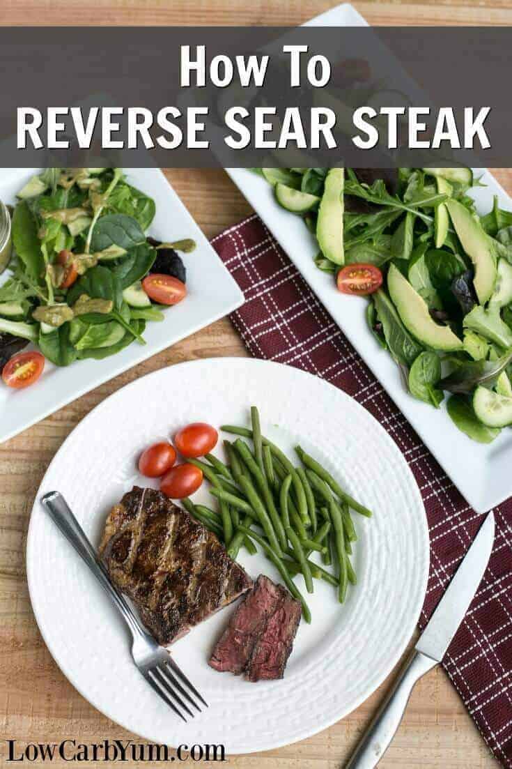 reverse sear steak oven to cast iron cooking method