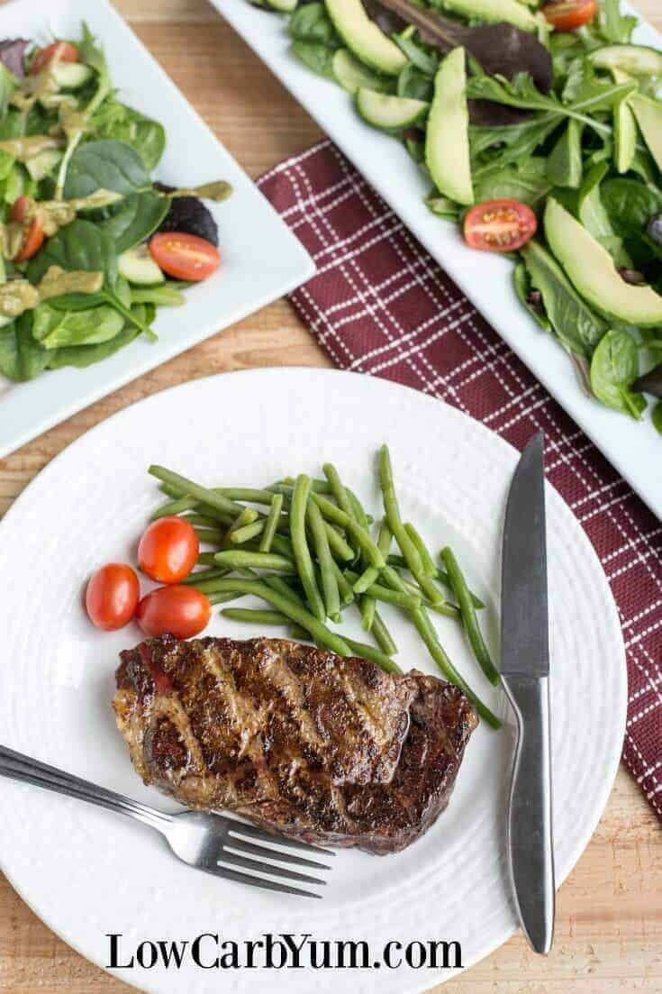 A delicious reverse sear steak for dinner