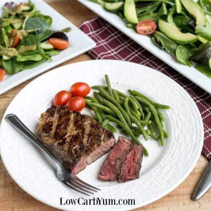 How to Reverse Sear Steak in Oven and Cast Iron Pan Low Carb Yum