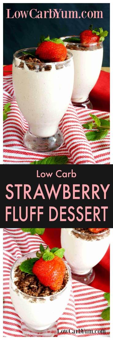Easy Strawberry Fluff Dessert Recipe | Low Carb Yum