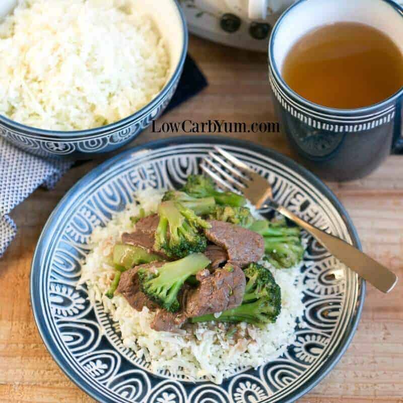 Slow cooker crock pot beef and broccoli