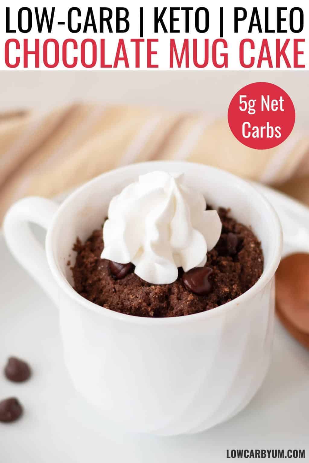 Keto Chocolate Mug Cake Recipe Low Carb Yum