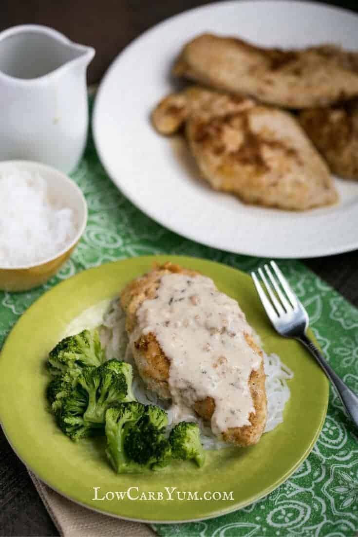 Chicken piccata with angel hair pasta