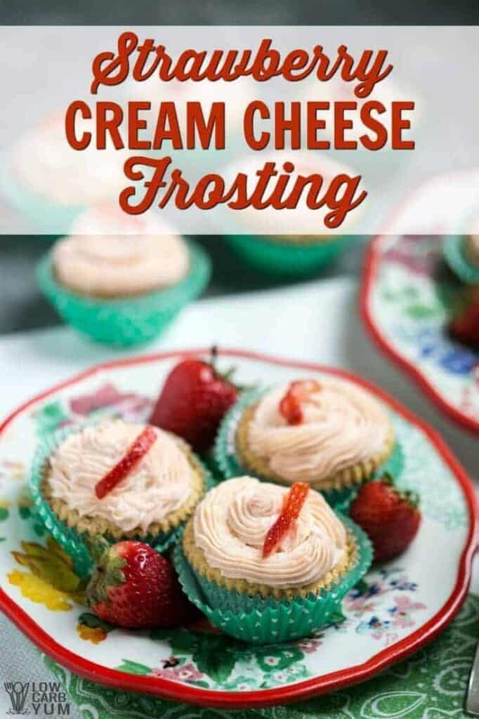 Low carb cupcakes cream cheese frosting cover