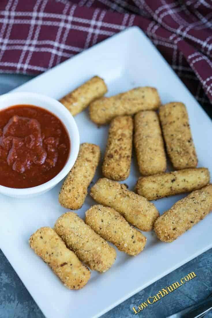 Keto Mozzarella Sticks Low Carb Gluten Free Low Carb Yum