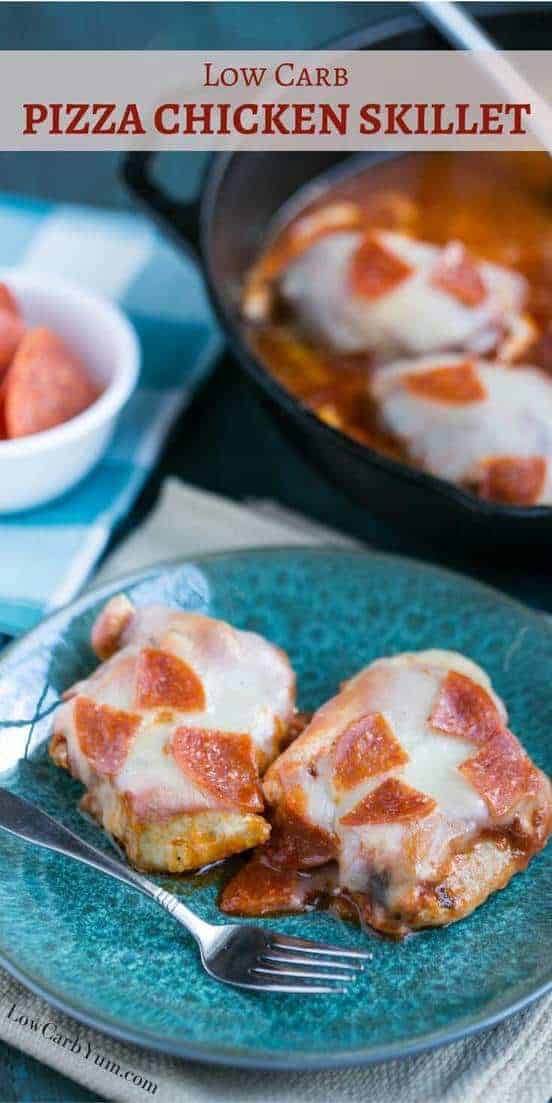 Easy Low Carb Pizza Chicken Skillet  Low Carb Yum