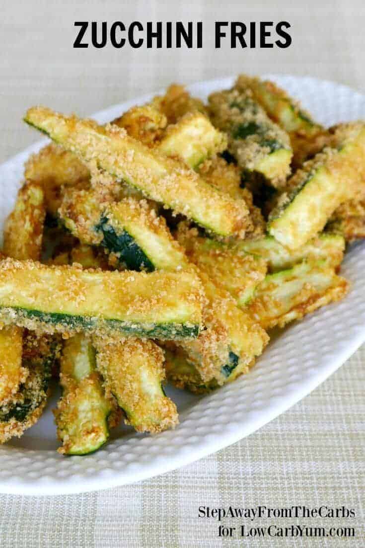 Low Carb Zucchini Fries Recipe - Gluten Free | Low Carb Yum