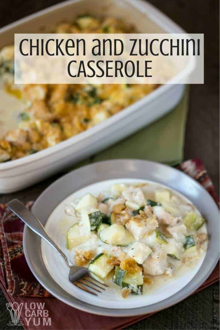 Chicken and zucchini casserole cover