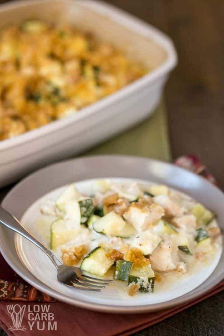 Chicken and Zucchini Casserole Recipe (LowCarb, Keto) Low Carb Yum