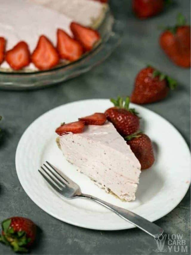 Keto Strawberry Cream Pie