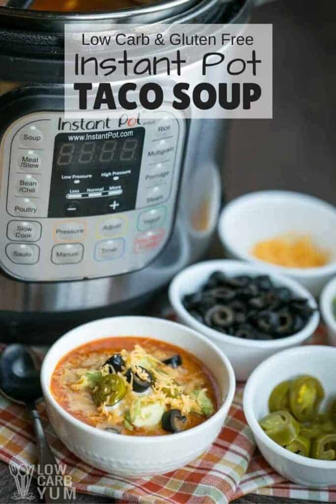 Instant Pot Low Carb Taco Soup - Gluten Free