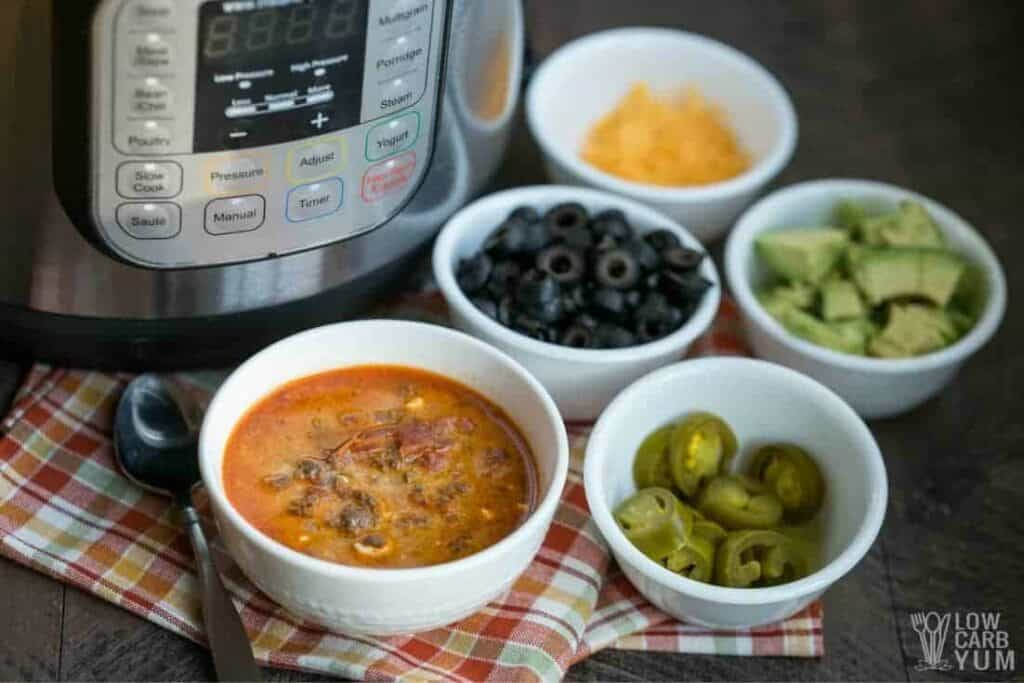 Gluten Free Low Carb Taco Soup