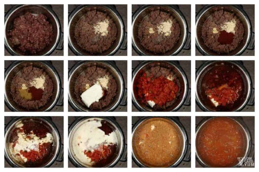 How to make low carb taco soup in the Instant Pot