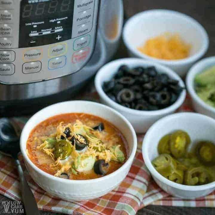 Instant Pot low carb taco soup recipe