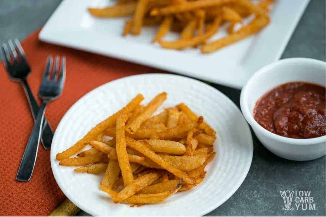 jicama fries - seasoned low carb french fries | low carb yum