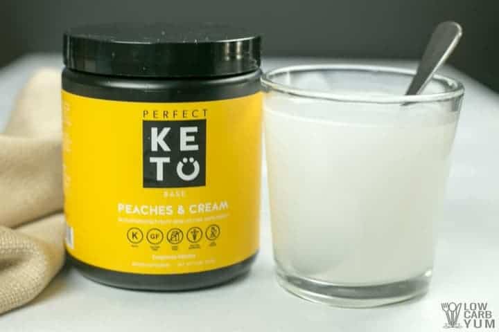 Perfect Keto exogenous ketones BHB salts keto powder - Peaches and Cream