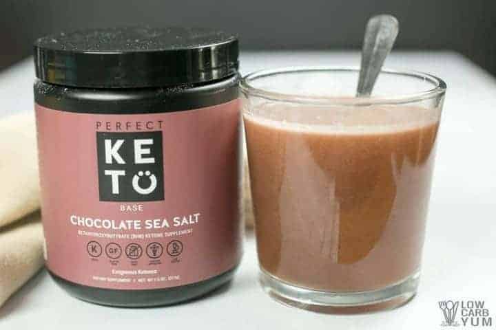 Perfect Keto exogenous ketones BHB salts keto powder - Chocolate Sea Salt