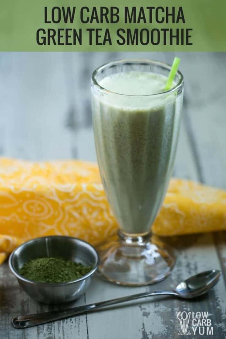 Matcha Green Tea Smoothie Keto Low Carb Low Carb Yum