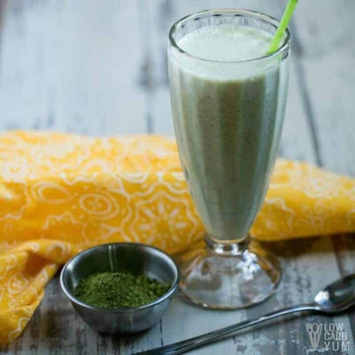 Matcha Green Tea Smoothie Keto Low Carb Low Carb Yum