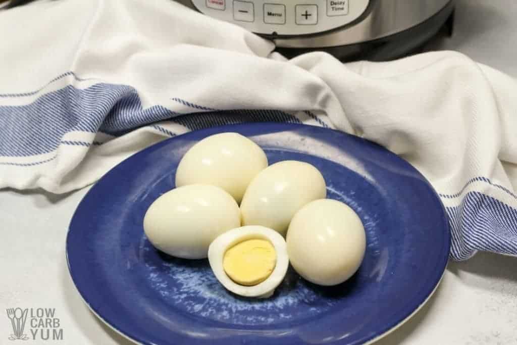 Pressure Cooker Hard Boiled Eggs Cosori 2 QT Review Low Carb Yum